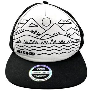 REI CO-OP Mountain Script Technical Trucker SnapBack Mesh Back Hat Boca Gear